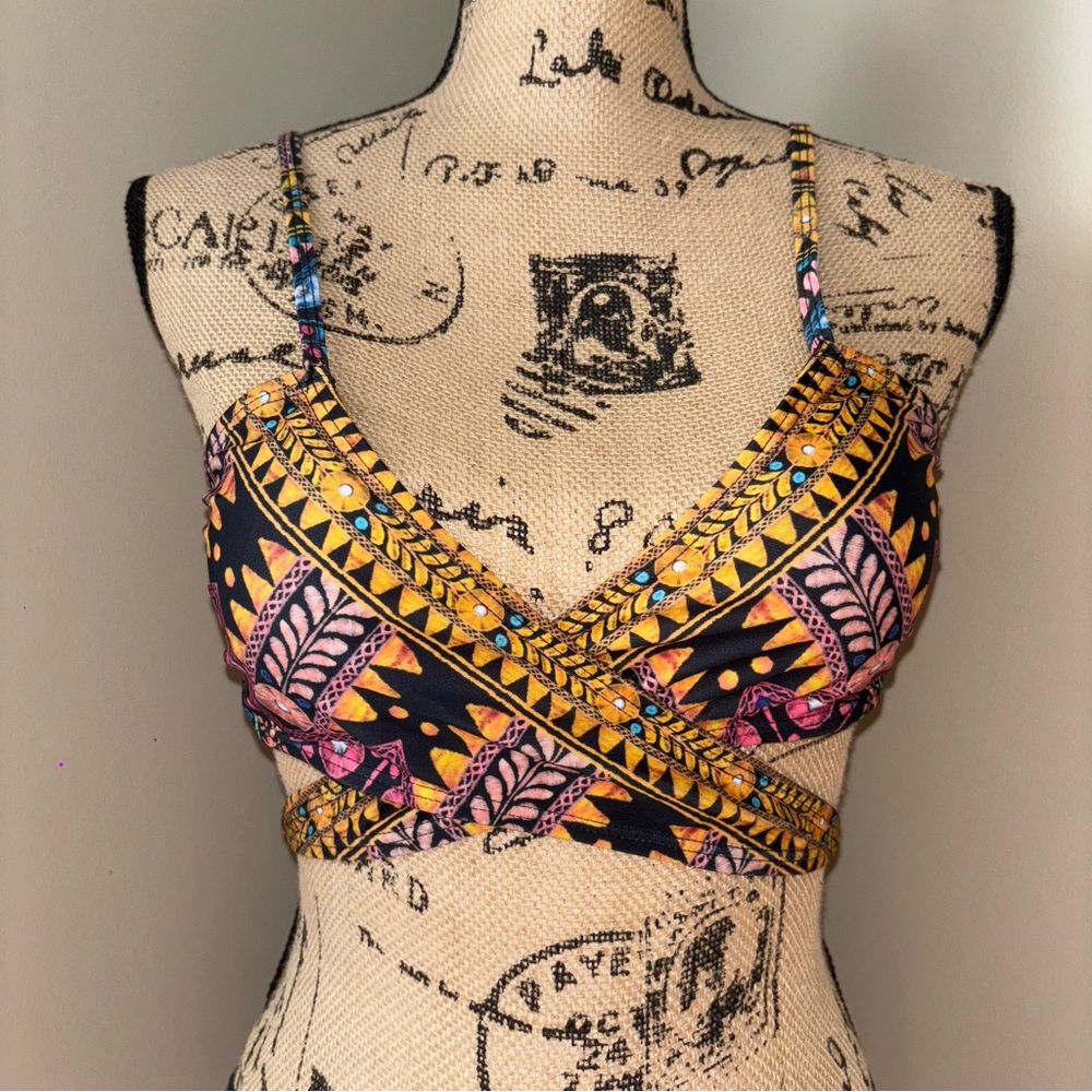 Colorful Patterned Bikini Set - Picture 2 of 3